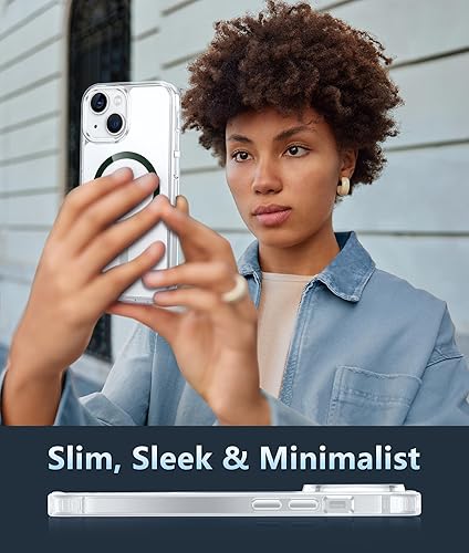 Miniatura 723 de Fntcase Funda para iPhone 15 Plus y 14 Plus de 6.7 pulgadas, magnética, a prueba de golpes de grado militar, antiamarilleo, delgada, protectora