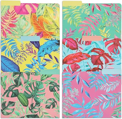 Carpetas decorativas tropicales con pestañas de corte de 13, tamaño carta (paquete de 12) Carpetas decorativas tropicales con pestañas de corte de 13, tamaño carta (paquete de 12)