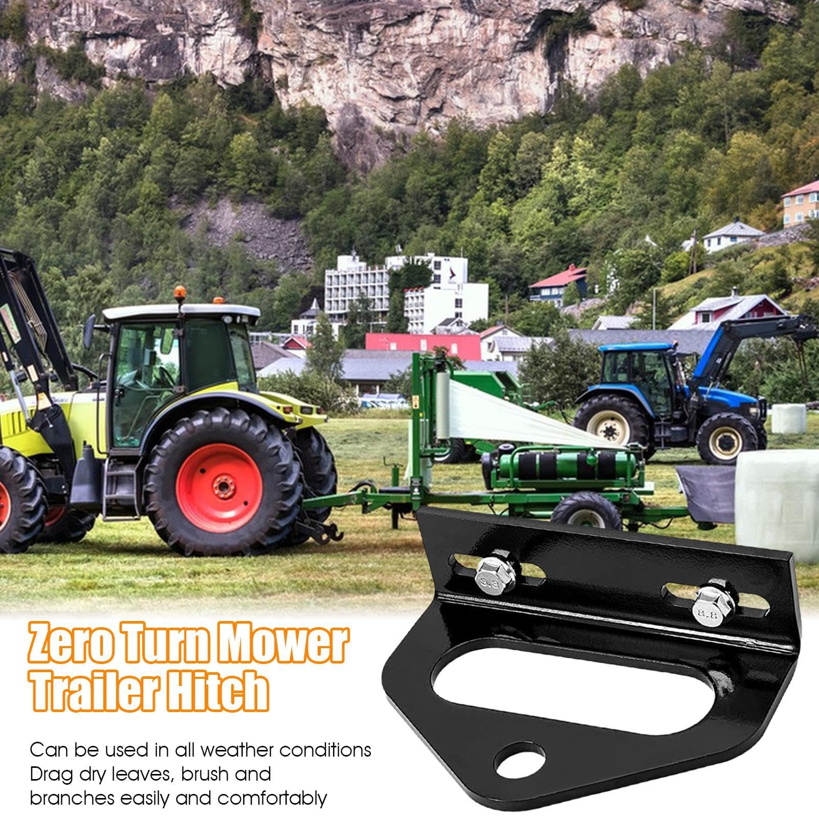 Kit di gancio per rimorchio tosaerba, gancio per tosaerba, adattatore per rimorchio tosaerba, gancio per rimorchio per tosaerba resistente e forte magnete al neodimio per cancello del rimorchio