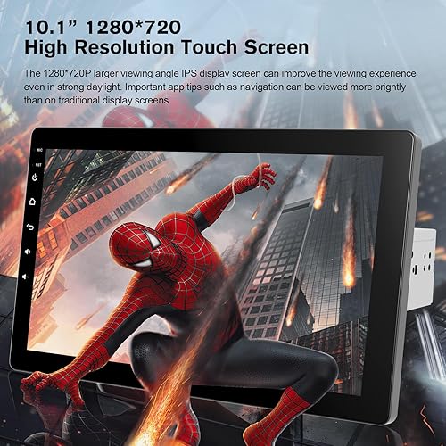 Miniatura 8 de Estéreo de coche con pantalla táctil giratoria de 10.1 pulgadas, Android 13, inalámbrico CarPlay/Android Auto, CPU de 4 núcleos, 2GB+32GB,