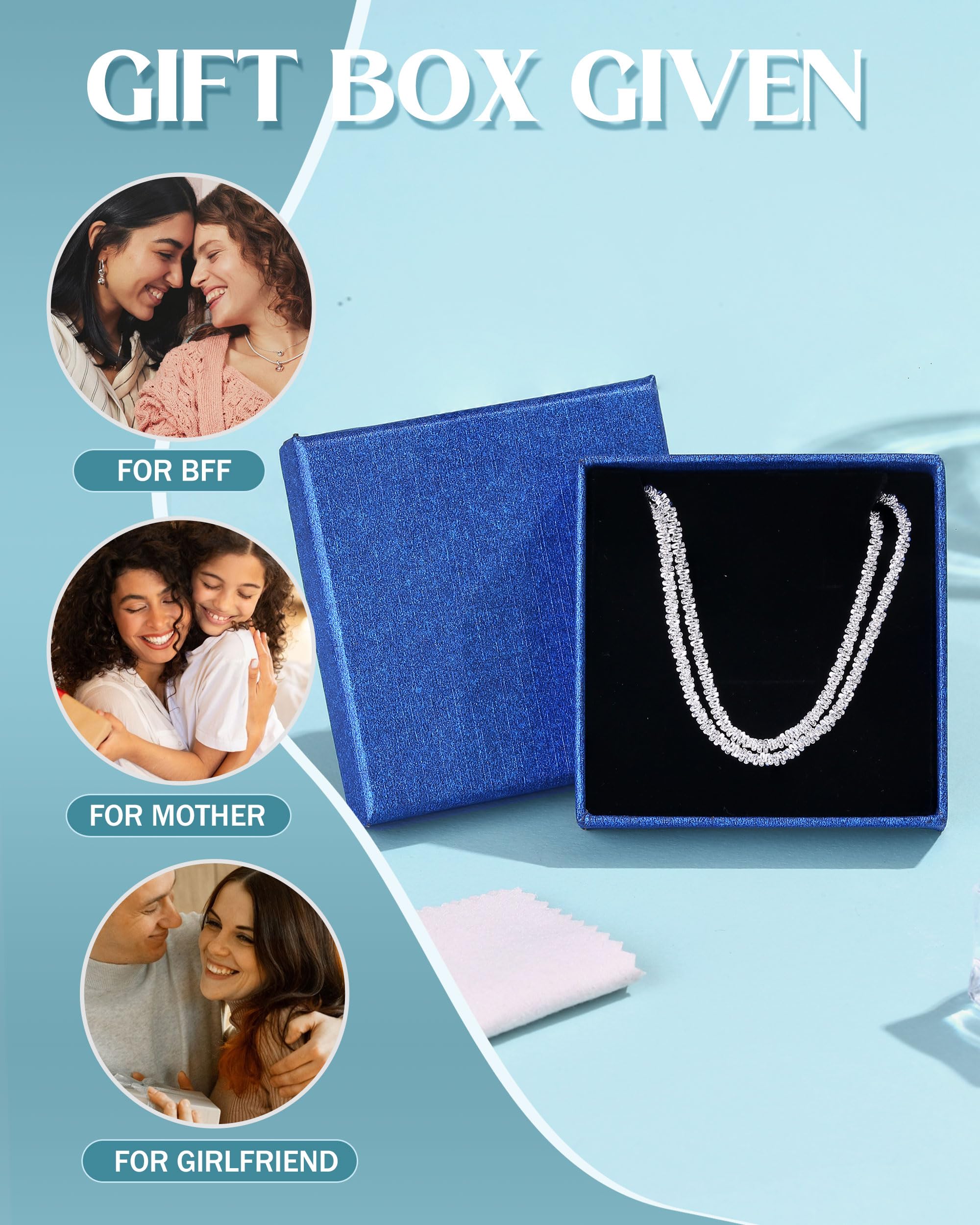 CASSIECA Cavigliere da Donna, Cavigliera Donna Argento 925 Cavigliere Donna Regolabili Cavigliere Argento per Donne Ragazze Stratificate Cavigliere Argento Cavigliere Impermeabili Gioielli Spiaggia