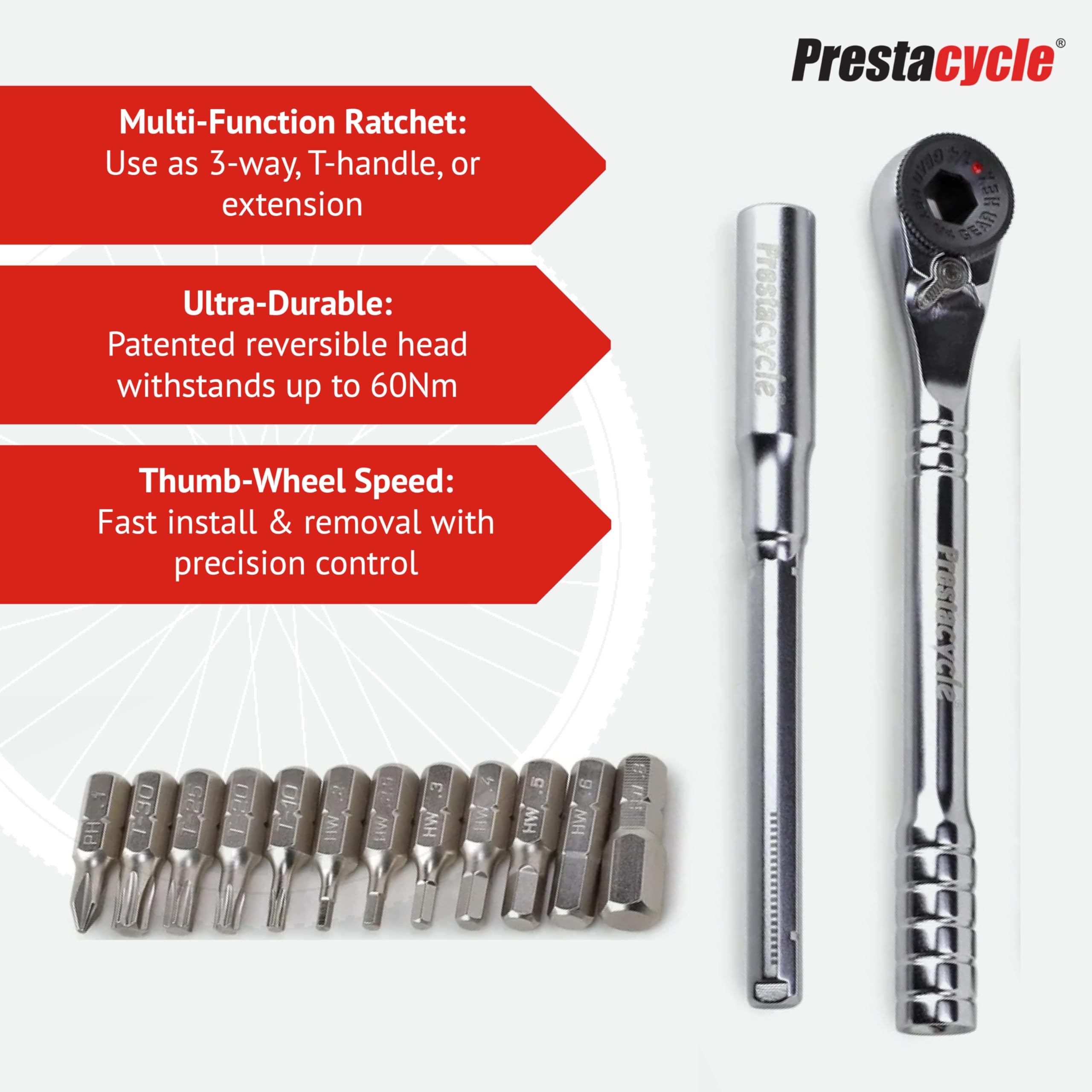 Prestacycle Grzechotka z uchwytem T