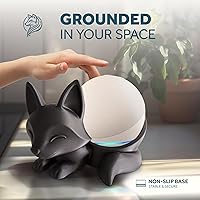 Vista 4 de Sleeping Fox Stand – 3D Printed Echo Dot Stand & Alexa Stand, Decorative Smart Speaker Alexa Holder in Eco-Friendly PLA, Anti-Slip Base, Compatible
