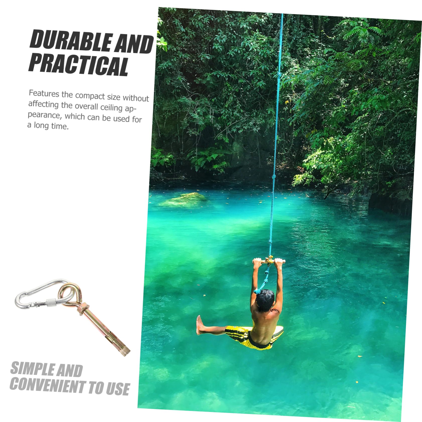 KONTONTY Sturdy Swing Ceiling Hooks for Hammock Hangers and Plant Ceiling Hooks