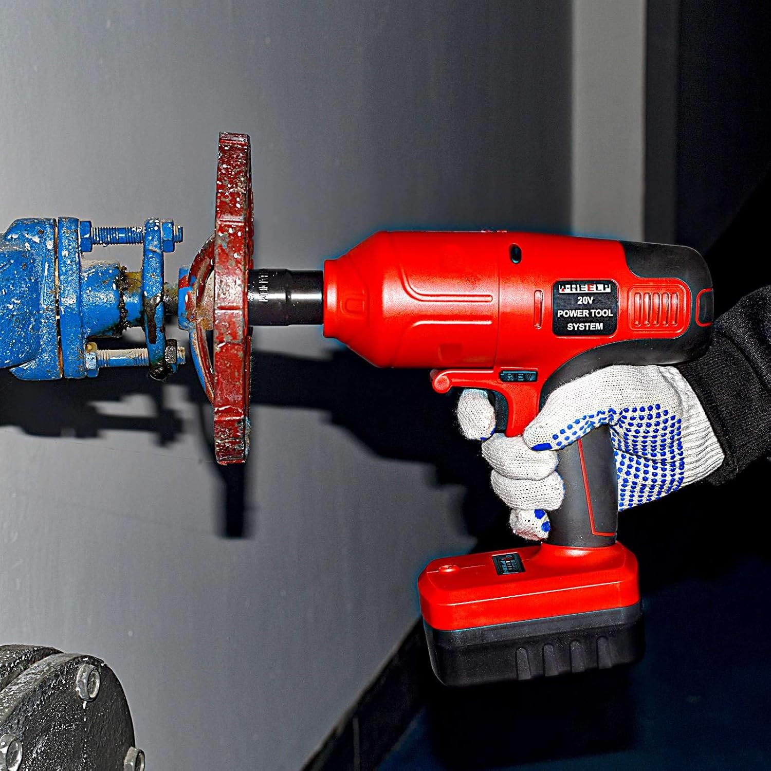 Flаѕh Dеаlѕ - 70% оƒƒ Cordless Impact Wrench 1/2 Impact Gun 20V Electric Drill Combo Set Max Torque 300 ft-lbs (400N.m) 2 Speed Settings 20V Lithium-ion Battery Power Protable Tool