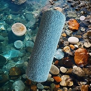 CHEZARTEMIS Luxury Quick Dry Non-Slip Bathroom Rugs20'' x 30'' Blue Highly Absorbent Washable and Ultra Soft, Extra Thick Fluffy Bath Mats for Shower/Kitchen/Bathtub Floor