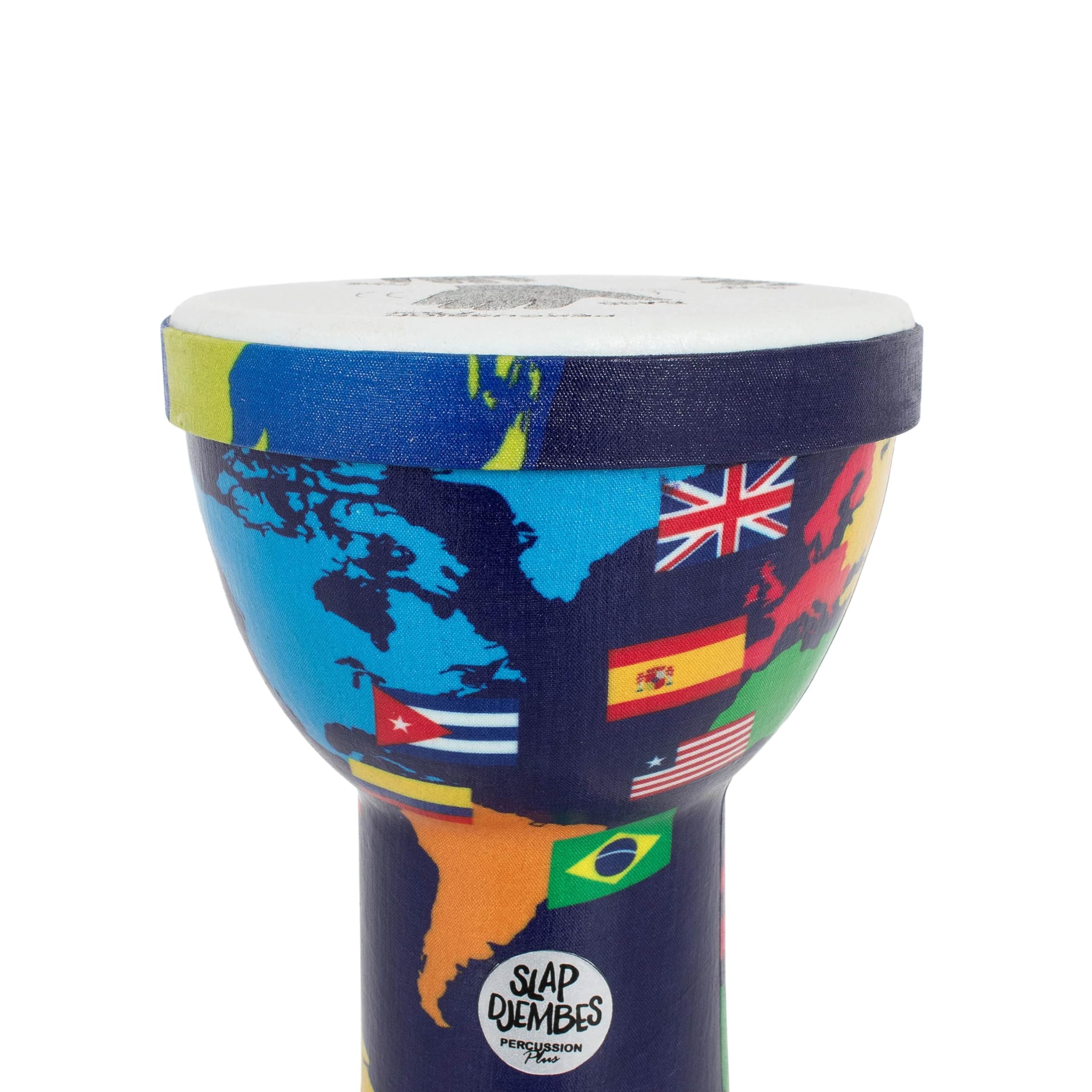 Percussion Plus World Slap Djembe preafinado, 6 pulgadas (cabeza)