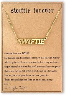 Ts Albums Necklace for Swiftie，Eras Lover Reputation Speak Now 1989 Folklore Fearless Necklace for Concert Outfit Jewelry Inspired Fan Gifts