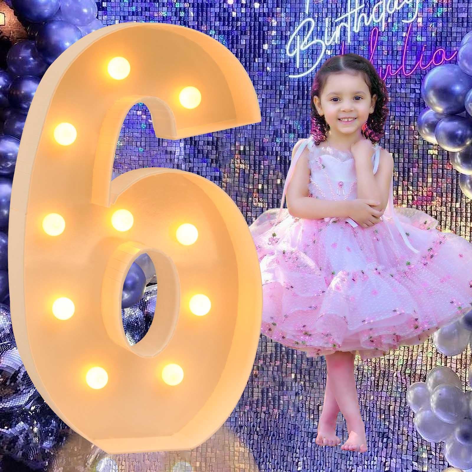 Buy 3FT Light Up Numbers, Marquee Light Numbers, Mosaic Light Sign