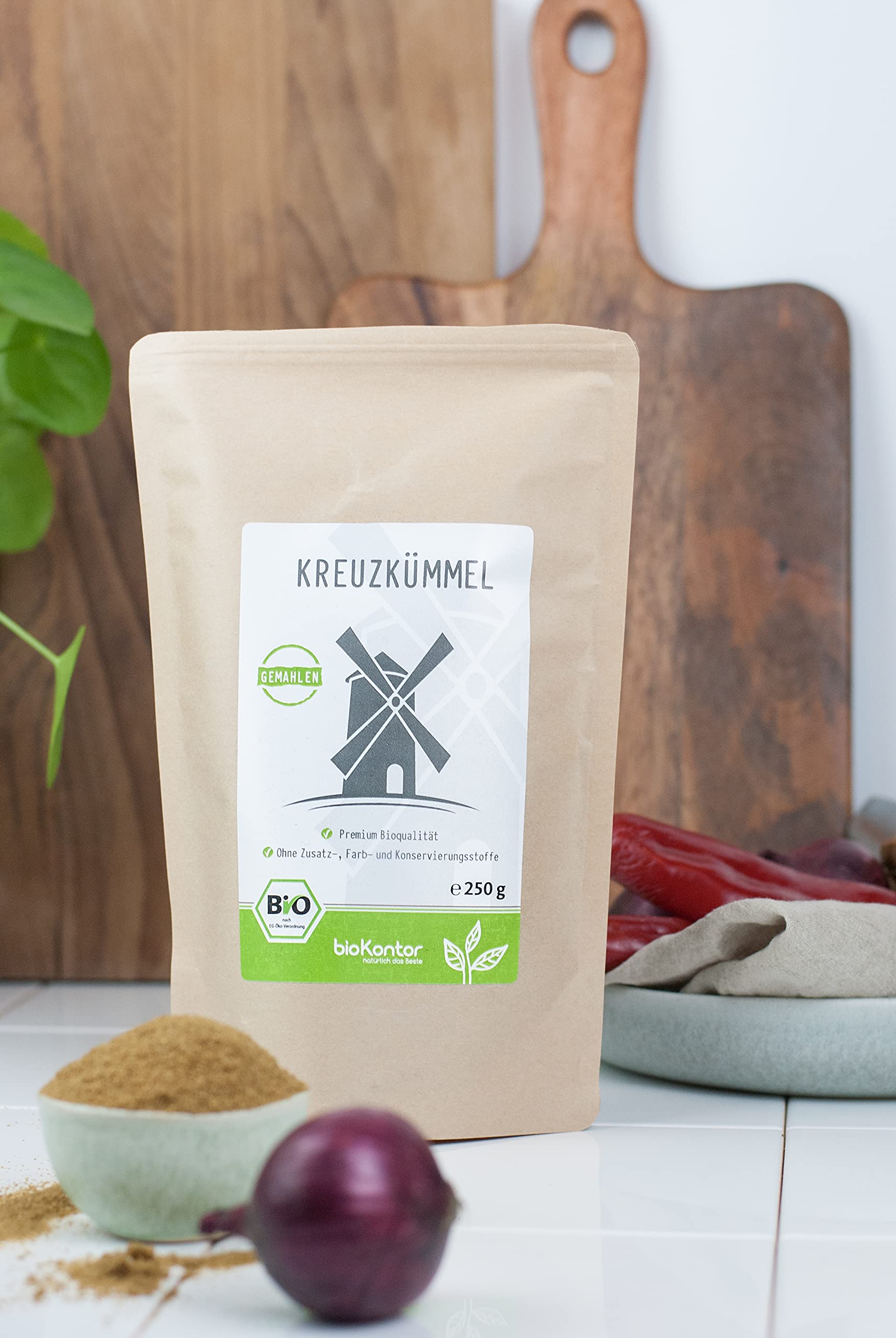 Kreuzkümmel gemahlen BIO 250 g I Kreuzkümmelpulver ohne Zusätze I gemahlener Cumin aus kontrolliert biologischem Anbau von bioKontor