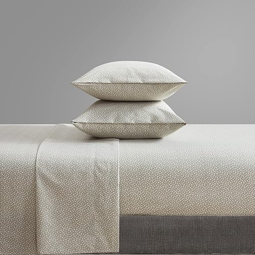 Miniatura 3 de Chic Home Raven - Juego de sábanas de color sólido con diseño de estampado de animales de manchas blancas, incluye 1 plano, 1 sábana bajera y 2