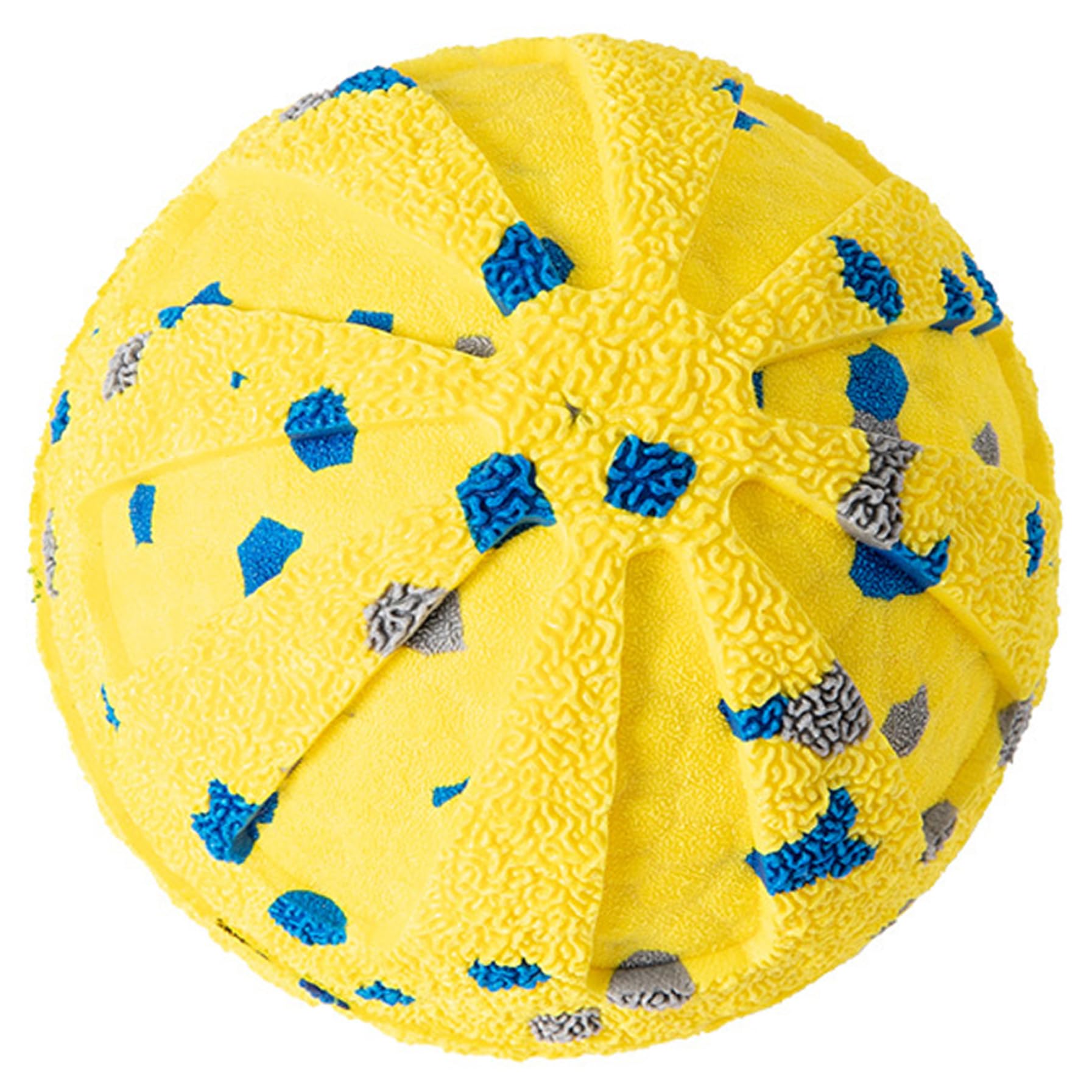 Balle interactive grand chien en ETPU jaune avec modes de mouvement automatiques