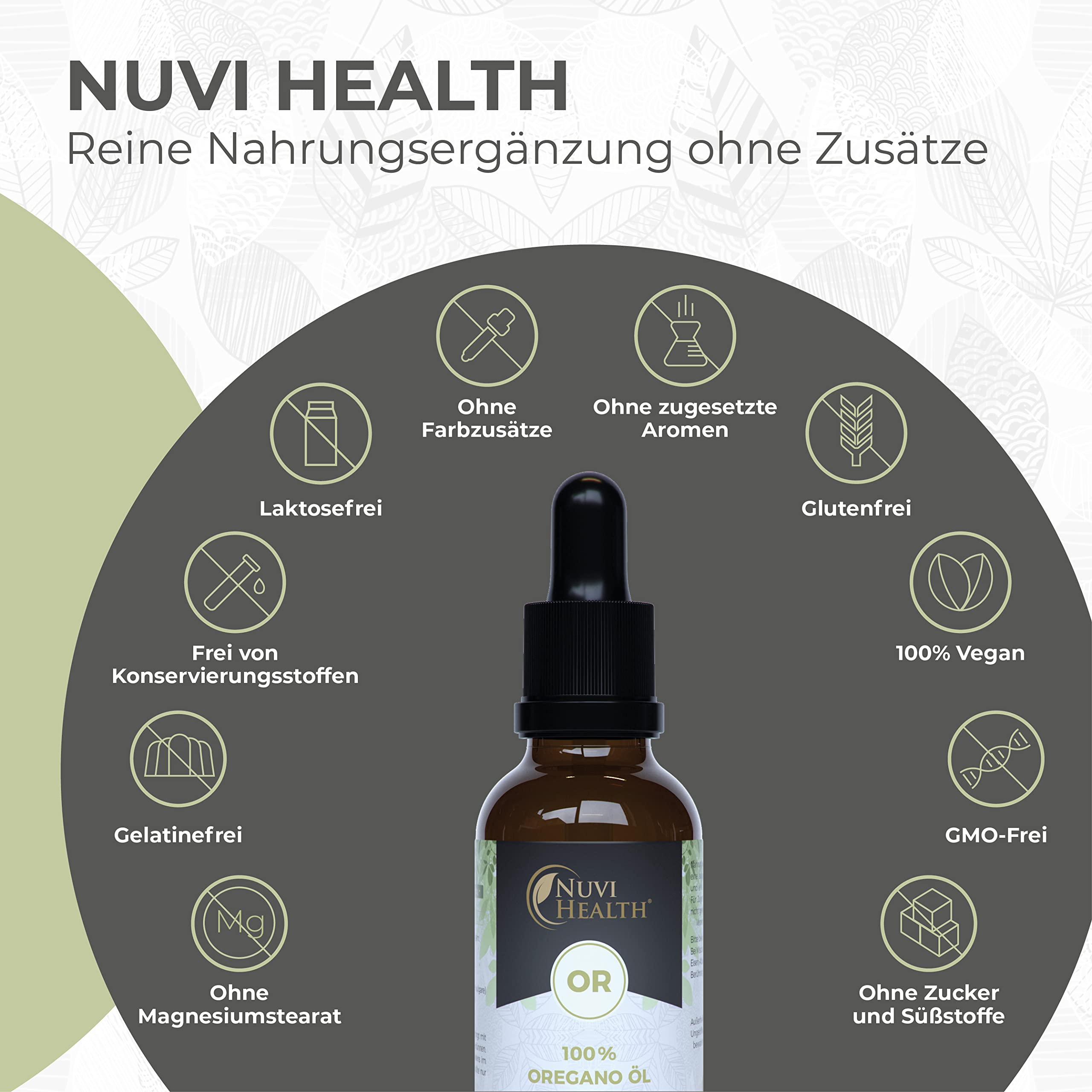 Oregano Öl - 20 ml = 820 Tropfen - 100% ätherisches Oreganoöl aus Frankreich - 80% Carvacrol - Laborgeprüft - Keine Zusätze - Hochdosiert - Vegan - Origanum vulgare hirtum