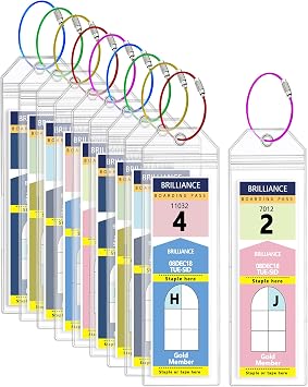 10 Pack Royal Caribbean Luggage Tag Holders, Clear Waterproof Tags for Royal Caribbean & Celebrity Cruise Ships, Cruise Essentials 20262027 7.5x2.75in
