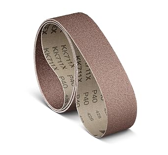 VSM 10-Pack - 1-1/2" X 30" 40 Grit Coarse - Aluminum Oxide Belts, Tear-Resistant Flexible Cloth Backing, Durable, Hand-Held Machine Compatible Sanding Belts