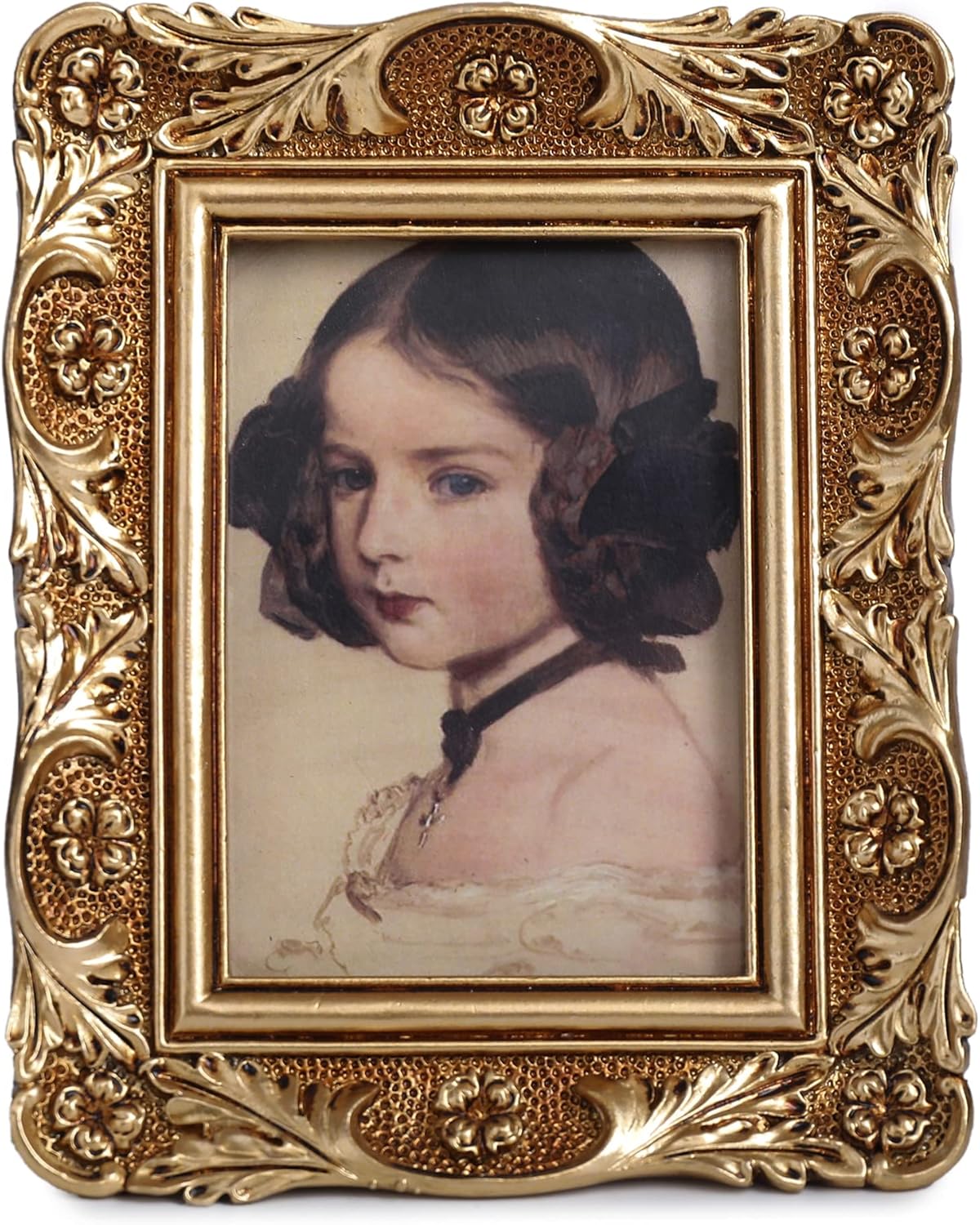 VINLIFE Small Vintage Picture Frames 2.5x3.5 Gold Mini Frames Wallet Size Picture