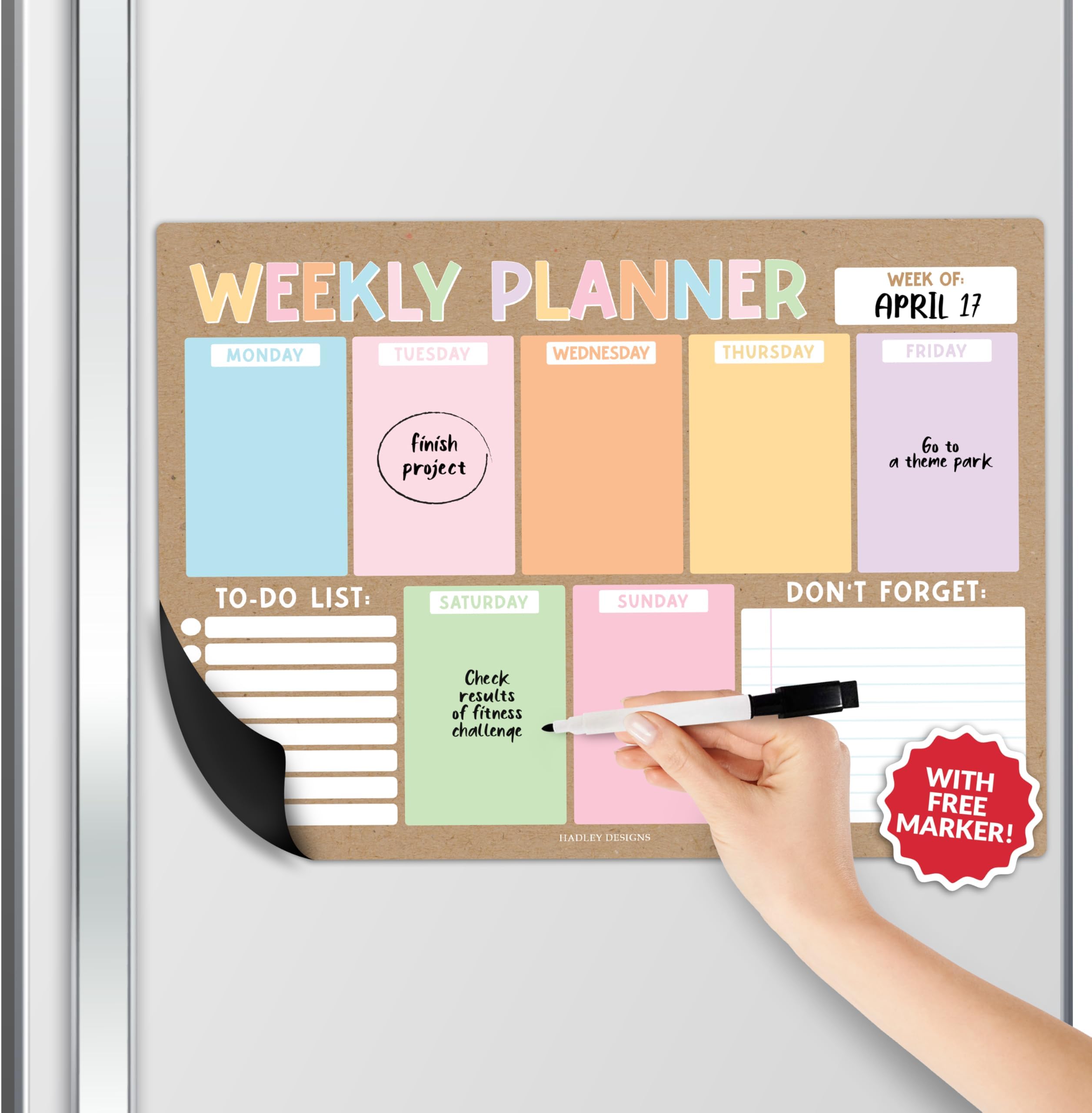 Amazon com : Rustic Dry Erase Weekly Planner White Board Magnetic Amazon com : Rustic Dry Erase Weekly Planner White Board Magnetic