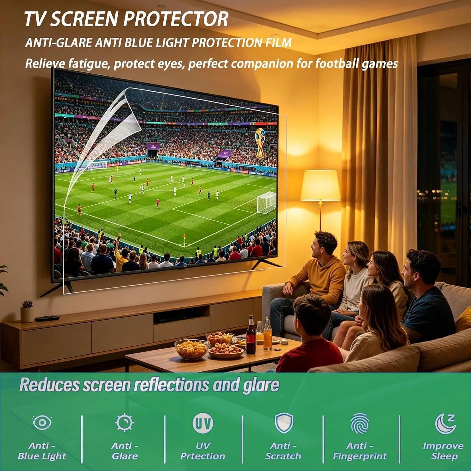 Film De Protection D'écran Anti-reflets(70in with wide bezel 1538*869)