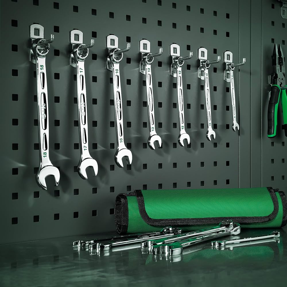 高品質スパナセット 72ギアラチェットレンチ12本組 鏡面仕上げ Amazon | SK コンビネーションレンチセット メトリック 8~19mm