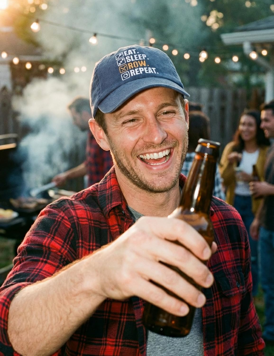 InnoBeta Rowing Gifts for Men, Rowing Hat for Crew Gifts for Women on Christmas, Birthday, Adjustable Embroidered Baseball Cap - Image 4