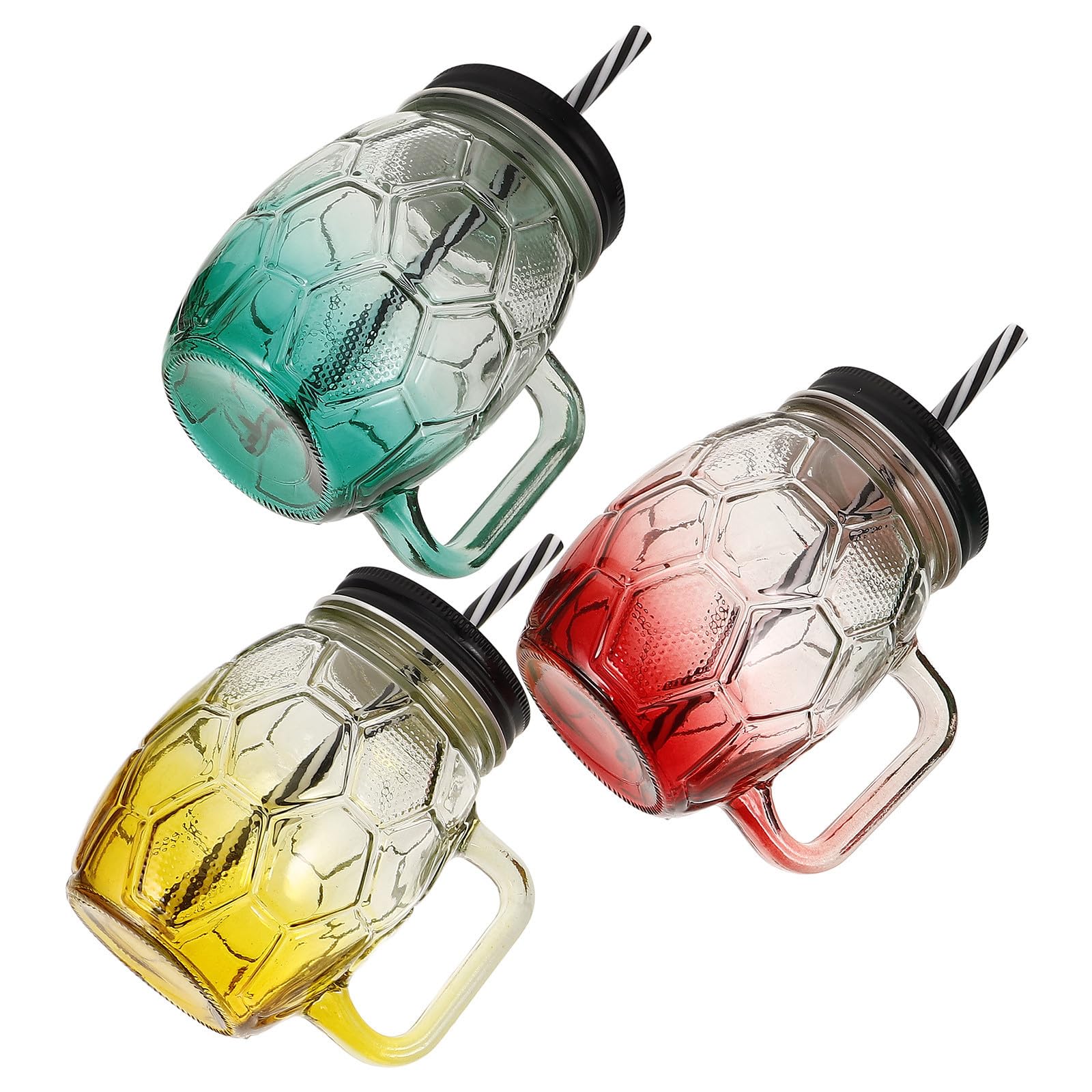 Verre avec paille et couvercle réutilisable pour boisson froide 400ml