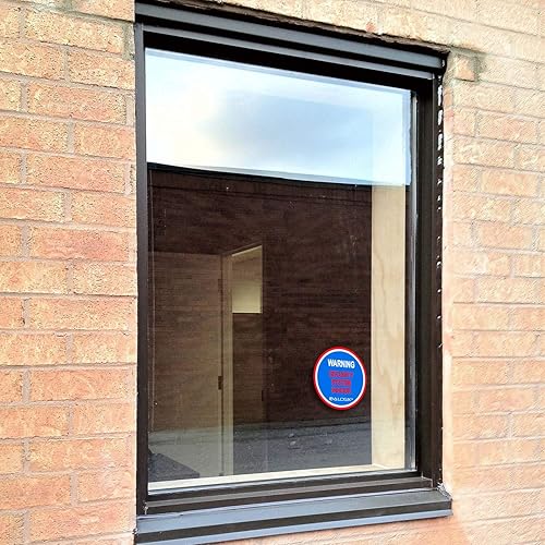 Miniatura 4 de Calcomanías de sistema de seguridad de advertencia para el hogar, advertencia de protección del hogar, calcomanías de alarma para puertas y ventanas