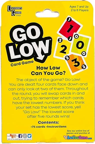 Miniatura 8 de University Games Juego de cartas Go Low Small
