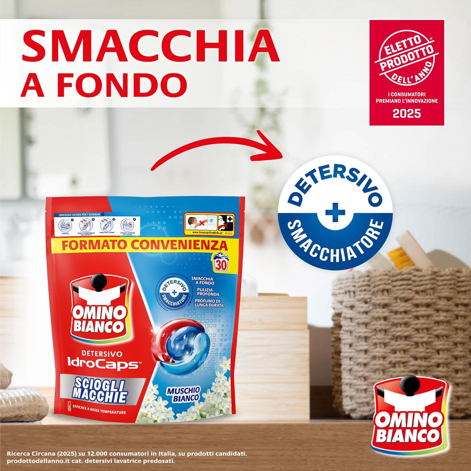 Omino Bianco Idrocaps: La Soluzione Efficace per Lavaggi Perfetti!