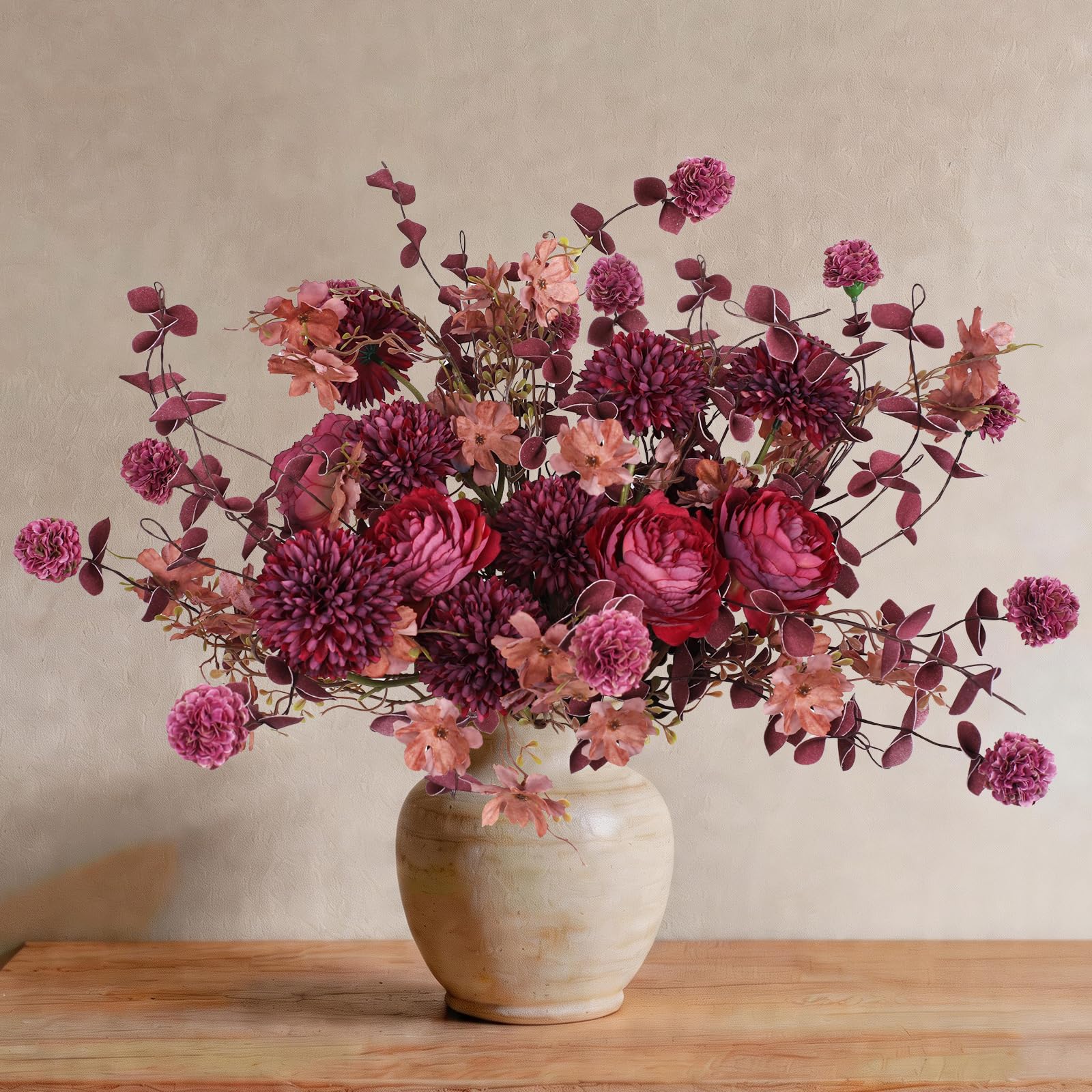 Faux Mum Floral Arrangement - 4 Pack