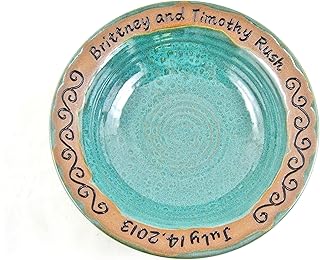 12 Wedding Basket Gift Ideas Curated For Warm Joyful Gifting 74 Personalized Wedding bowl with engraved Names and date, Ning's Pottery