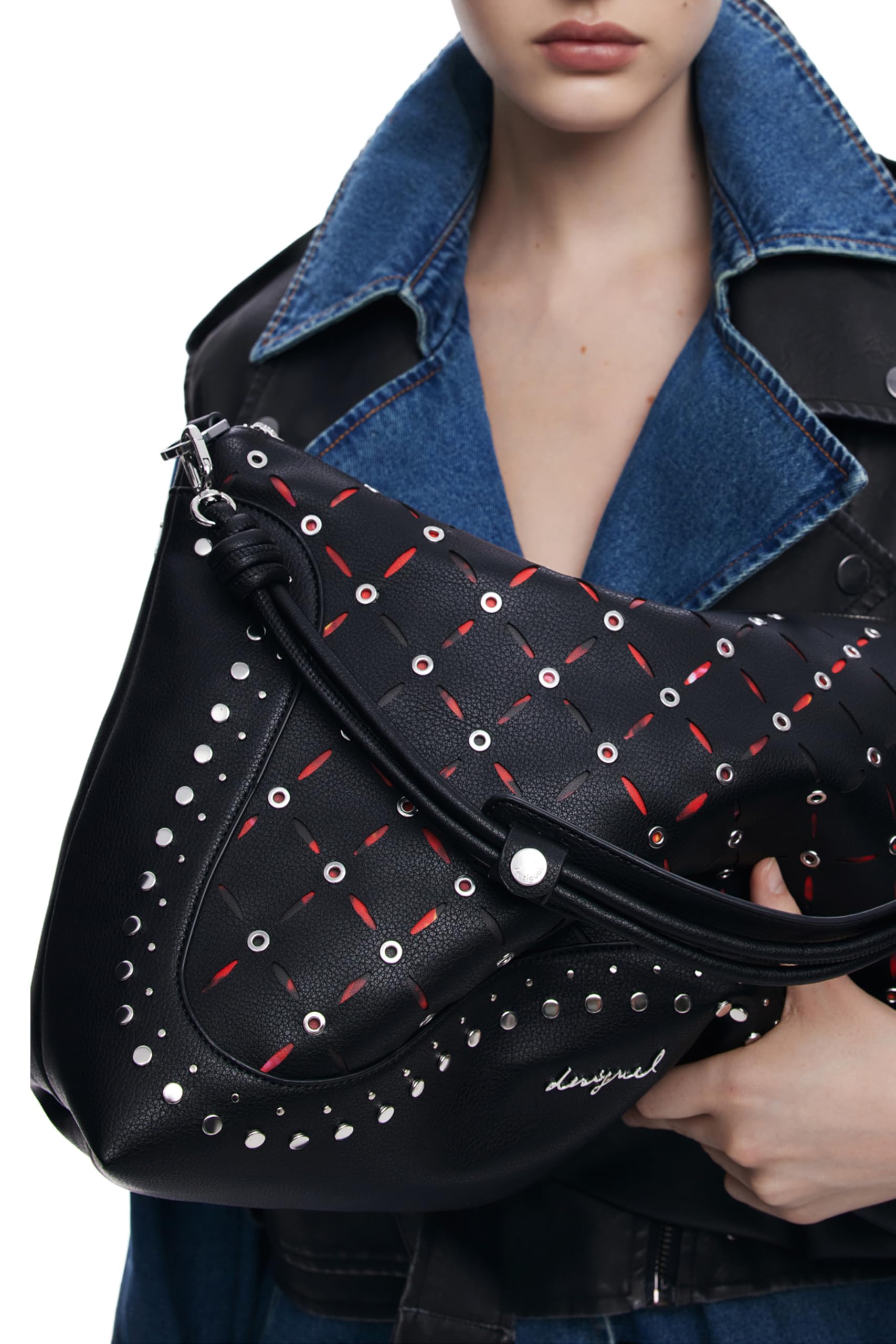 Desigual borsa a tracolla Leiria Yankee Shoulder Bag Black nero