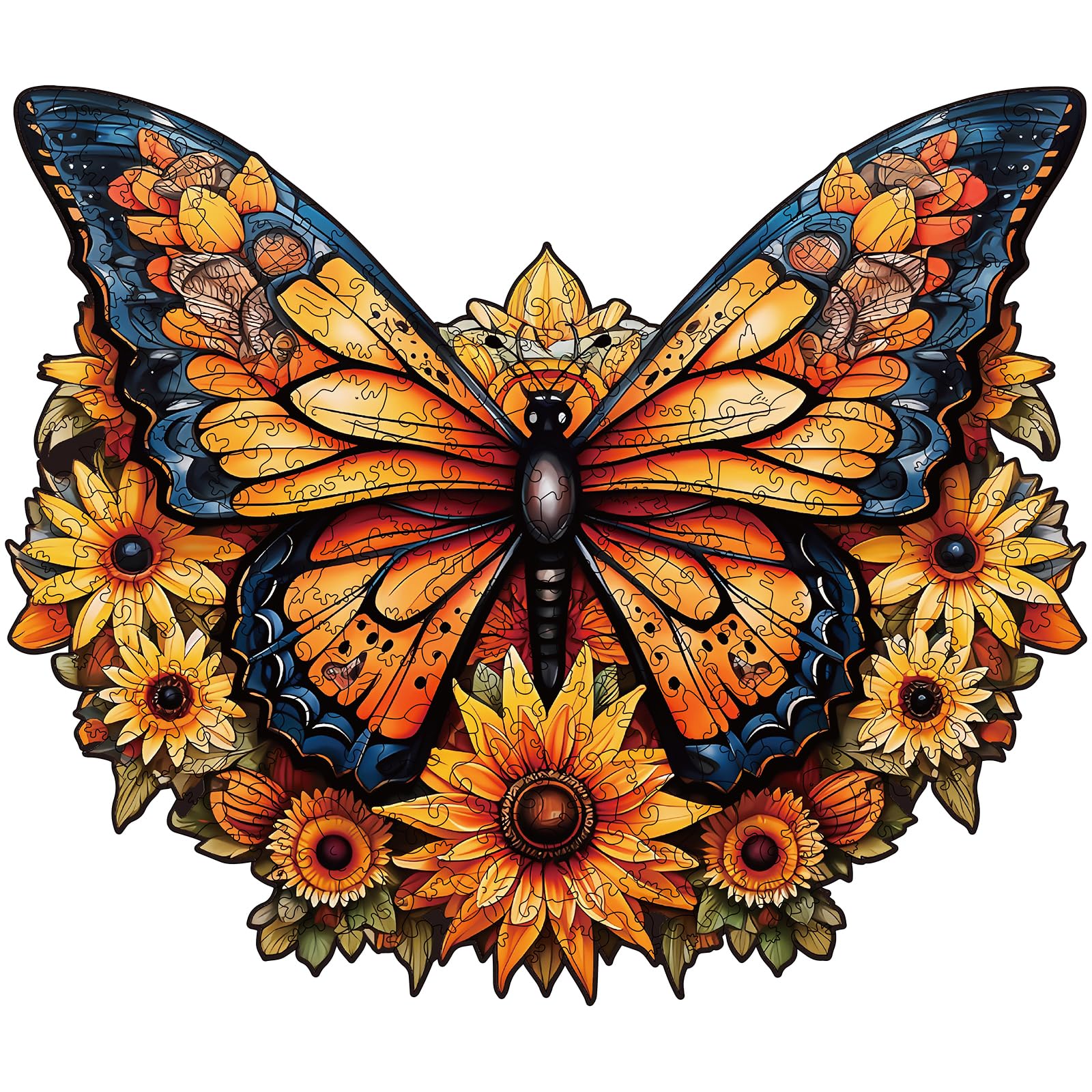 Amazon.com: Wooden Puzzles for Adults - 300 Pieces Butterfly