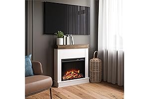 Ameriwood Home Mateo 30 Inch Electric Fireplace with Mantel