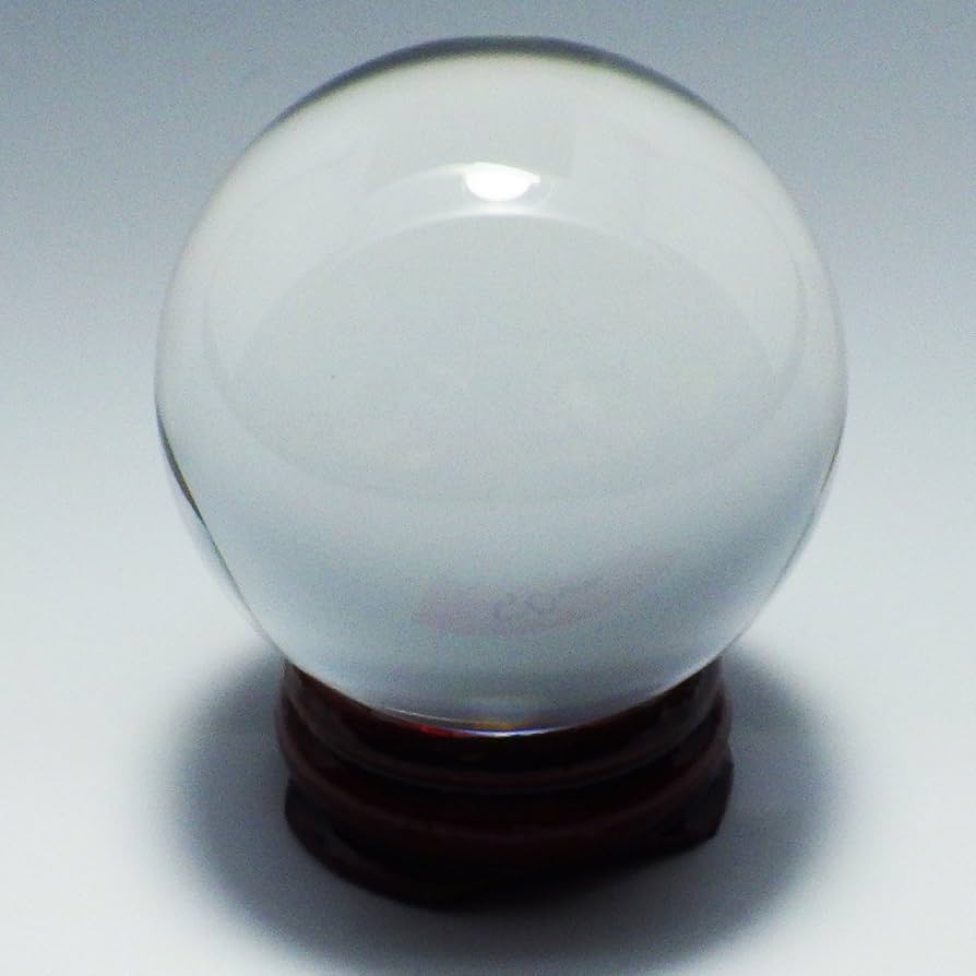 人工 溶錬 水晶玉 10cm 楽天市場】水晶玉 人工（溶錬）100mm 回転台座付き 風水 占い