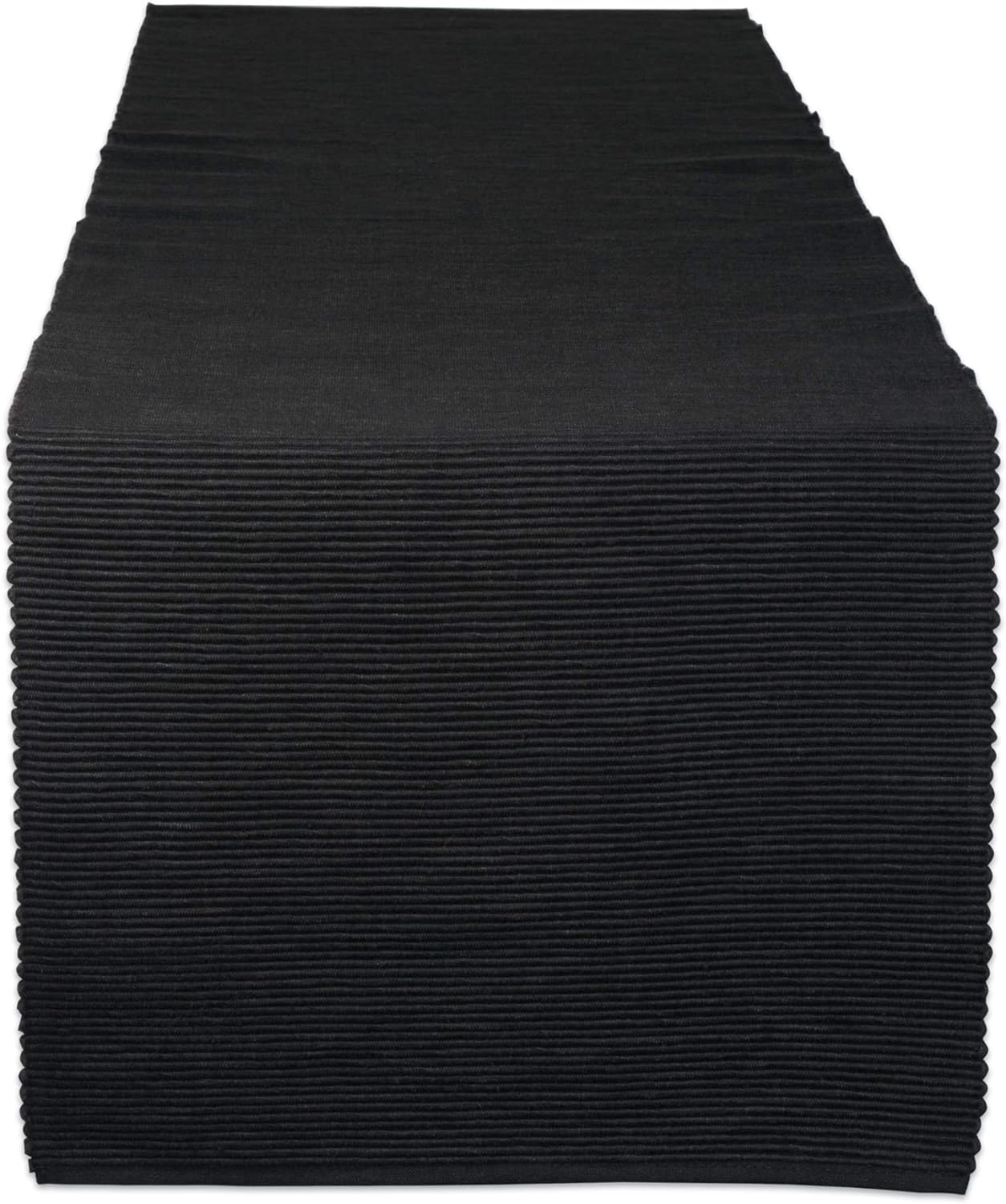 DII Basic Everyday Ribbed Tabletop 100 Cotton, Table Runner, 13x72
