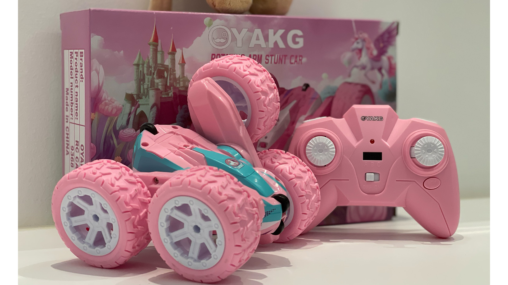 Coche Teledirigido Para Niñas Con 2 Muñecas - Rosa, Con Luz Y Sonido - Juguete RC Para Niñas De 3 A 10 Años - Incluye Accesorios De Camping