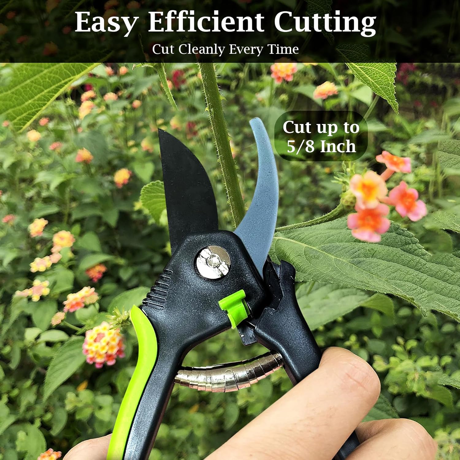 GARDEN GURU Bypass Pruner Elite - High Carbon Steel Bypass Hand Pruner Pruning Shears Scissors Clippers - Comfort Grip Handles - Perfect for Gardening Trimming Pruning (4 Pack)