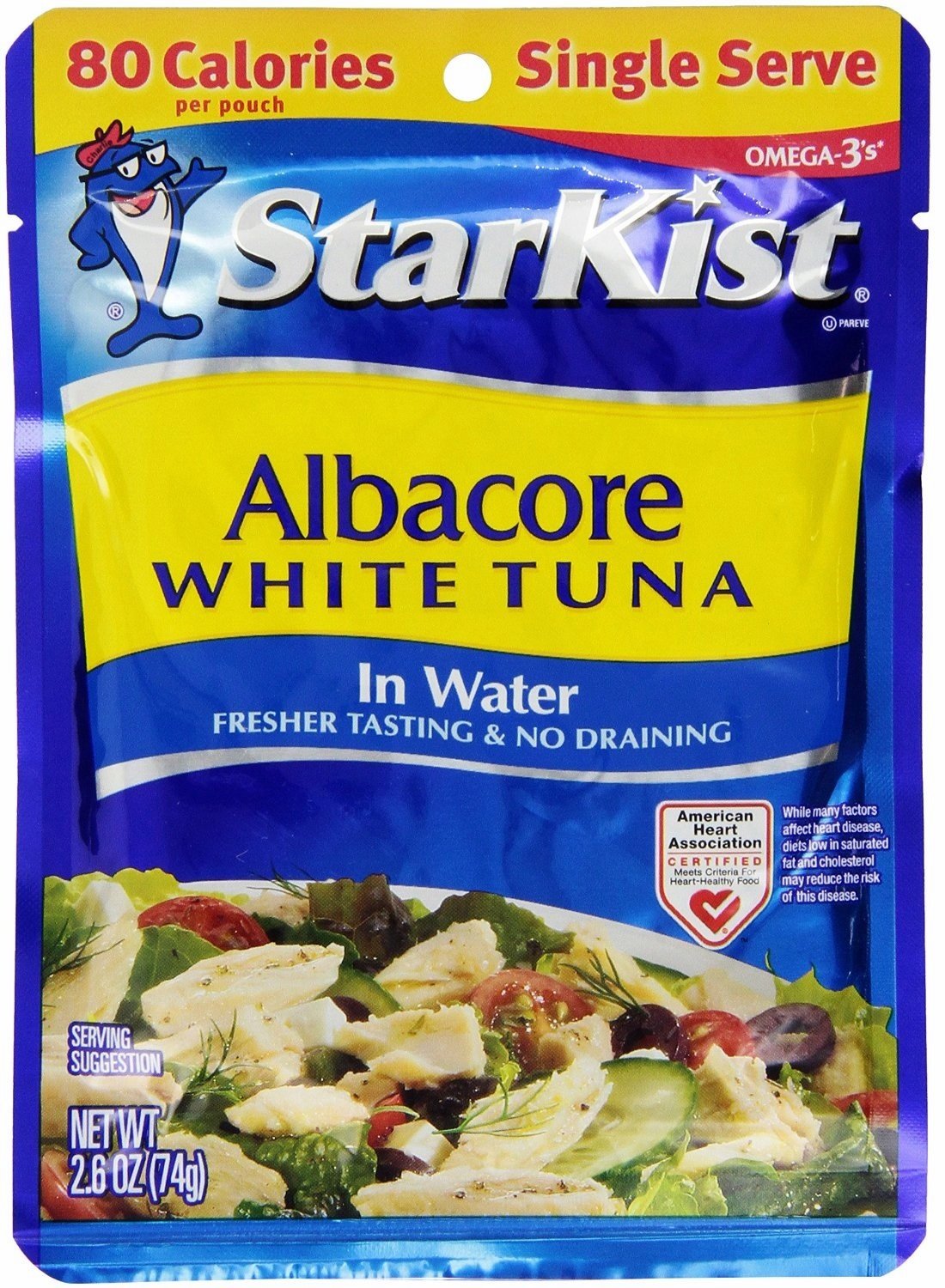 StarKist Albacore White Tuna in Water, 2.6Ounce Pouch