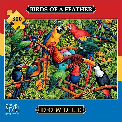 Miniatura 3 de Buffalo Games - Dowdle - Birds of a Feather - Rompecabezas de 300 piezas grandes para adultos rompecabezas desafiante perfecto para noches de juego