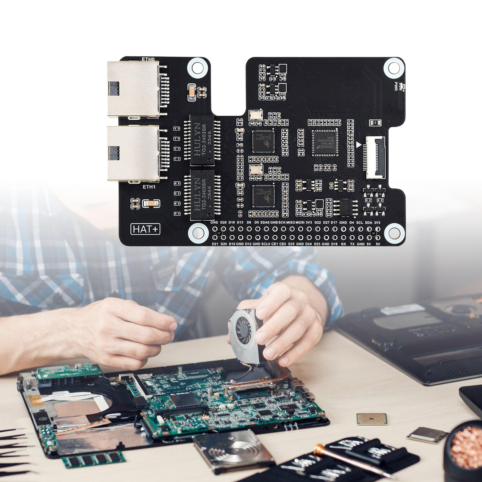 Scheda Adattatore Ethernet RJ45 compatta con ingombro 85 x