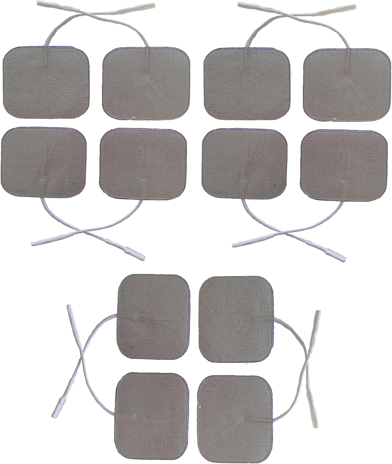 Silver Electrode Tens Pads Premium Quality Set of 12 Pads for Tens