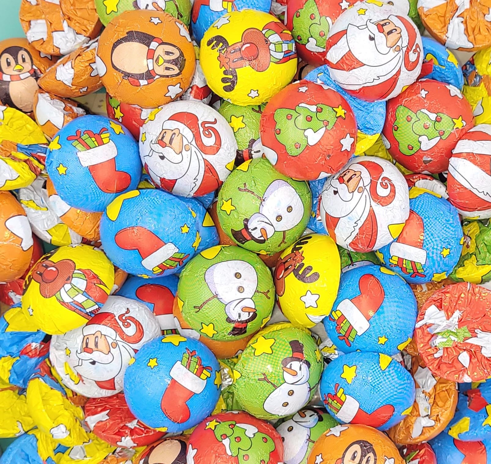 Bombones Navidad 800g Figuras Rellenas Navideñas