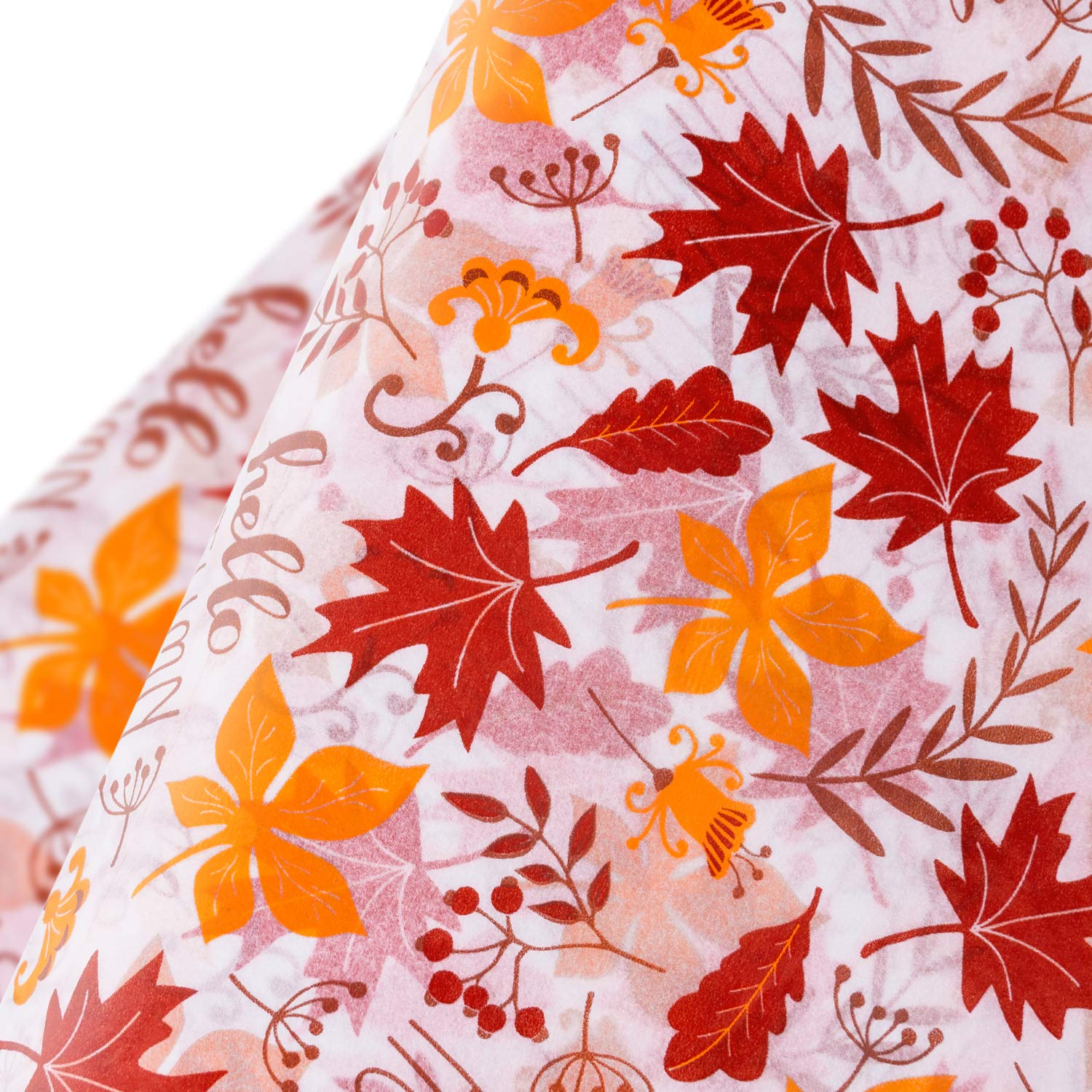 WRAPAHOLIC Gift Wrapping Tissue Paper - 24 Sheets 19.7x27.5 Inch Maple Leaf Autumn Design Gift Wrap Paper Bulk for Packing, DIY Crafts