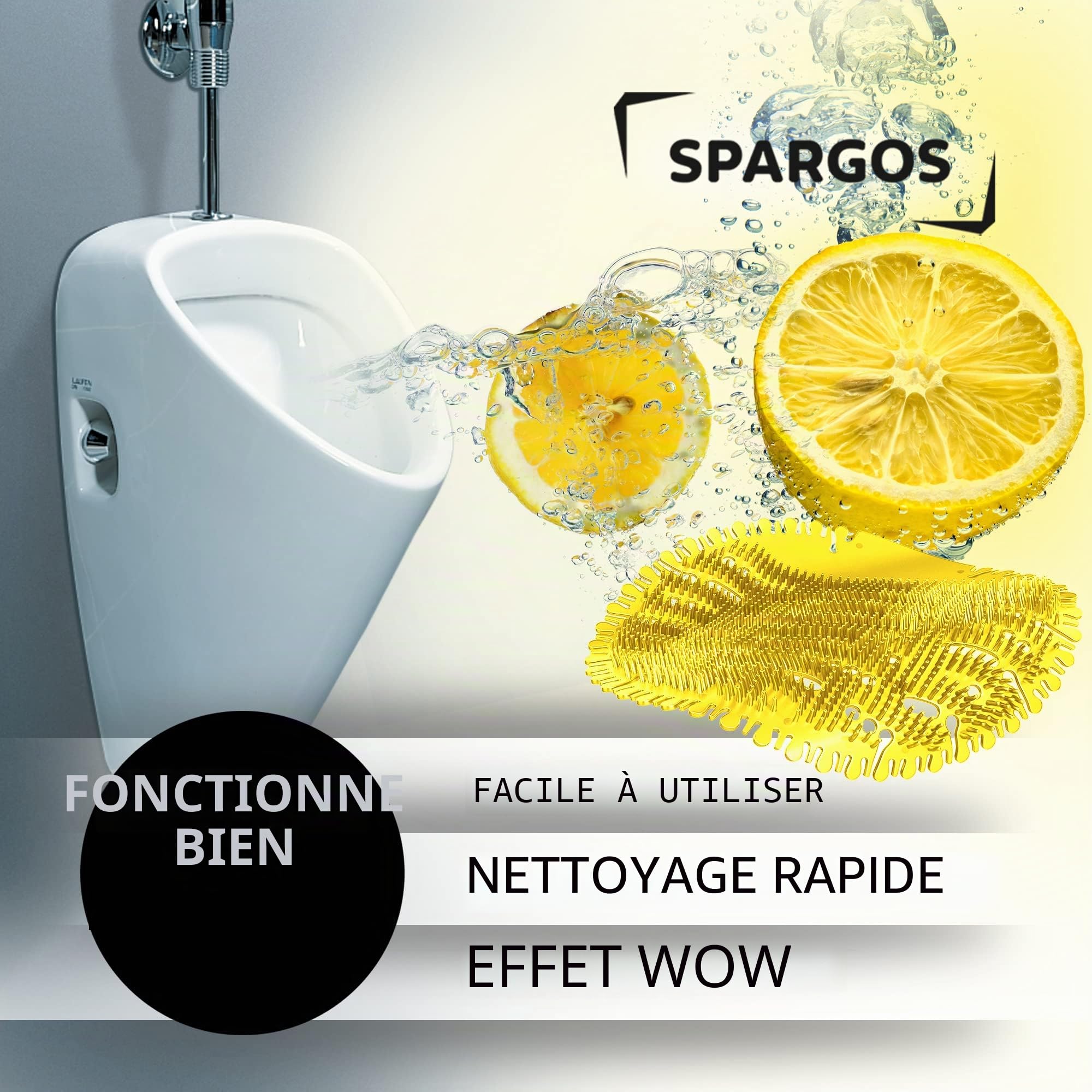 Pastilles Urinoir 24 Pièces Urinal Screen pour Urinoir Désodorisant Protection anti-éclaboussures contre les odeurs pour les toilettes dans les salles de bain les bureaux avec gants gratuits
