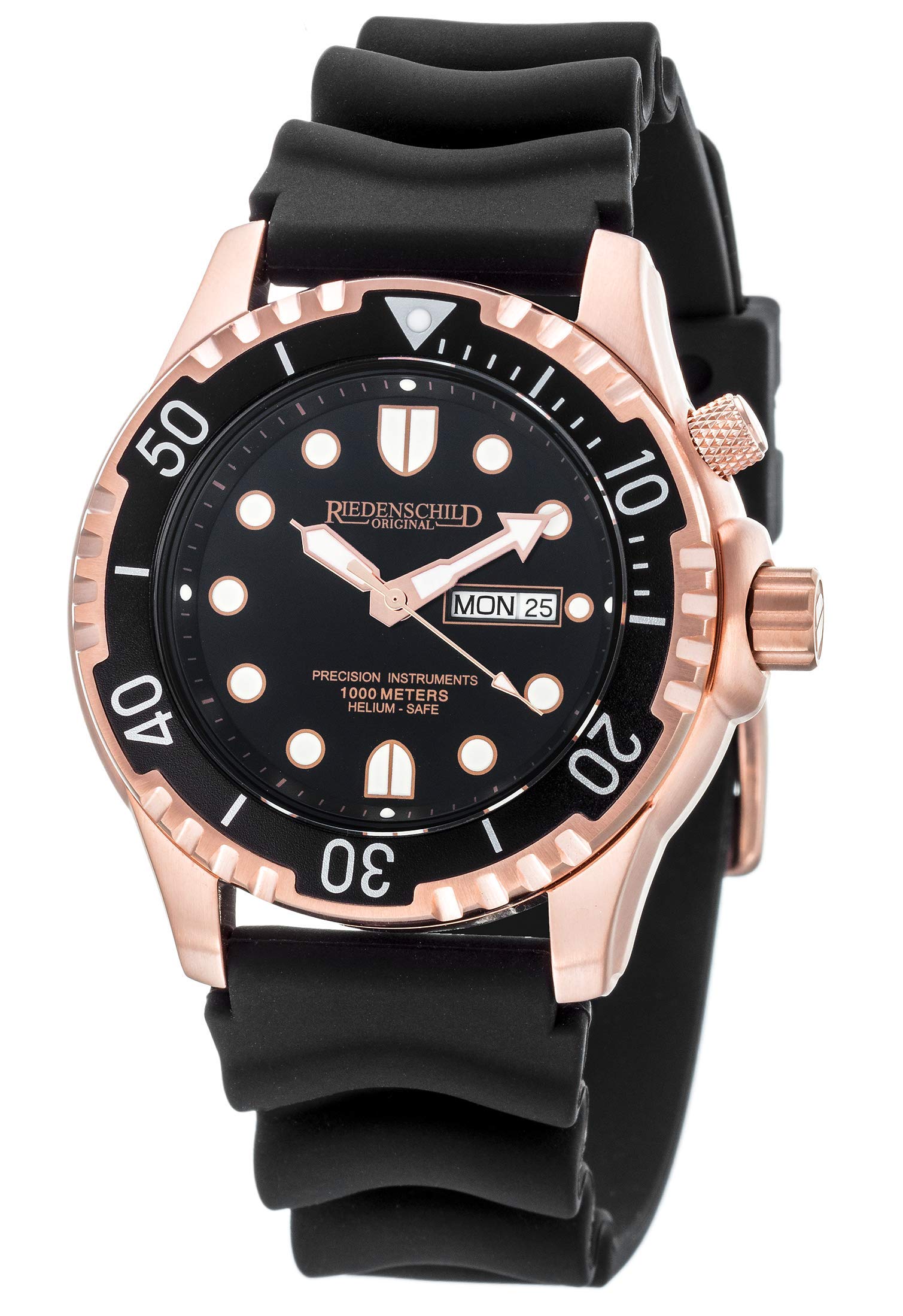 Kampfschwimmer Taucher Herrenuhr 1000M, 100ATM, mit Helium Ventil, Leuchtindex, Tages- und Datumsanzeige, Drehlünette, Citizen 2S60 Uhrwerk
