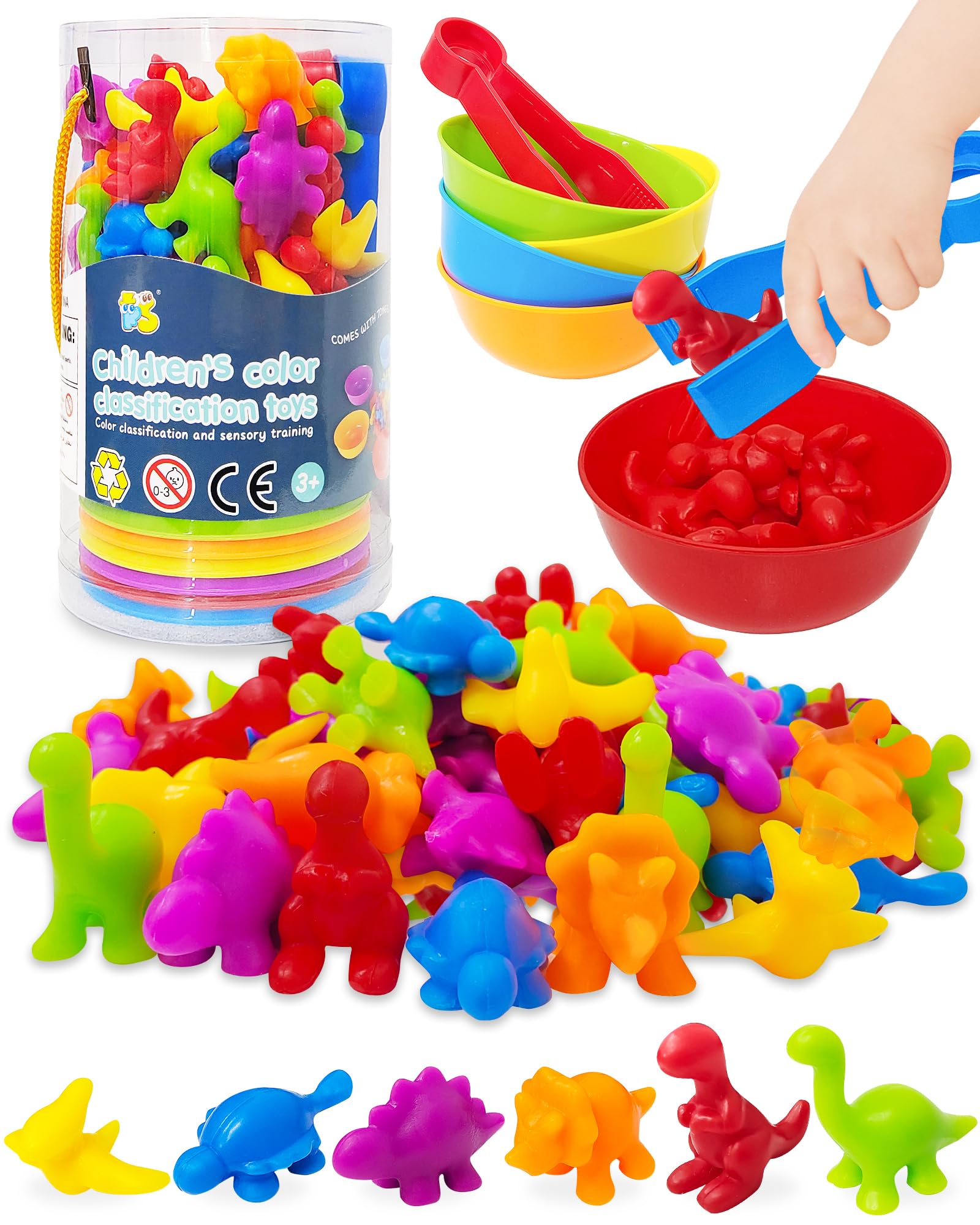Dinosaur Toys for Kids - Sorting & Stacking -1
