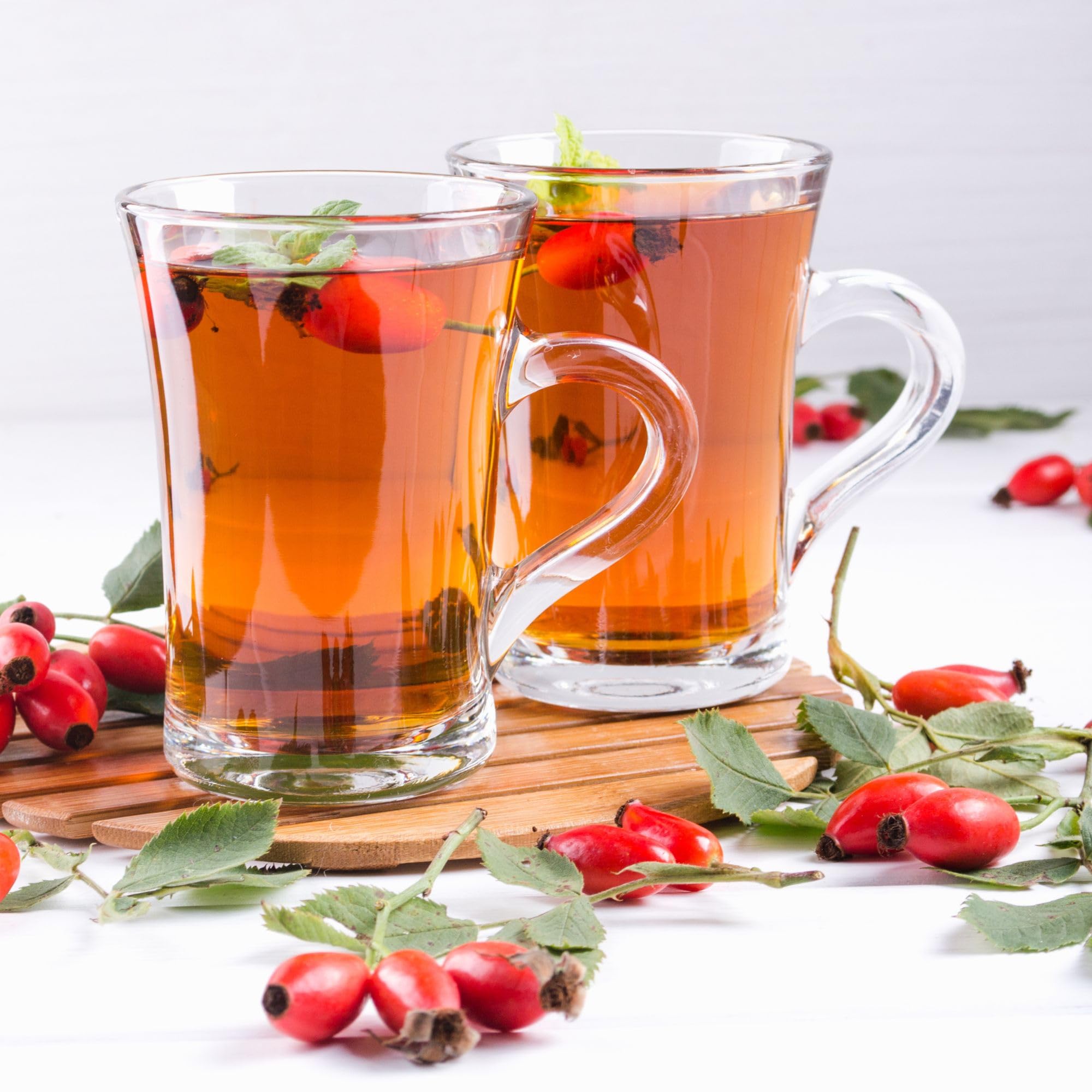 IDDA Herbal Herbata z Owoców Dzikiej Róży 1kg, Całe Suszone Owoce Dzikiej Róży do Naparów Ziołowych