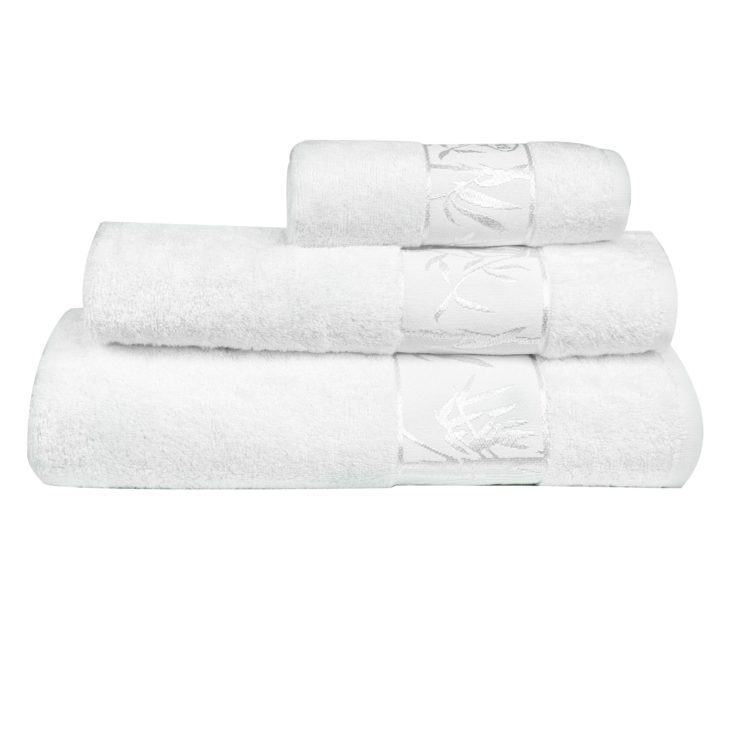 Set of 4 Luxury Super Soft Towels – Premium Viscose Derived from Bamboo & Turkish Cotton for The Ultimate Bath Experience