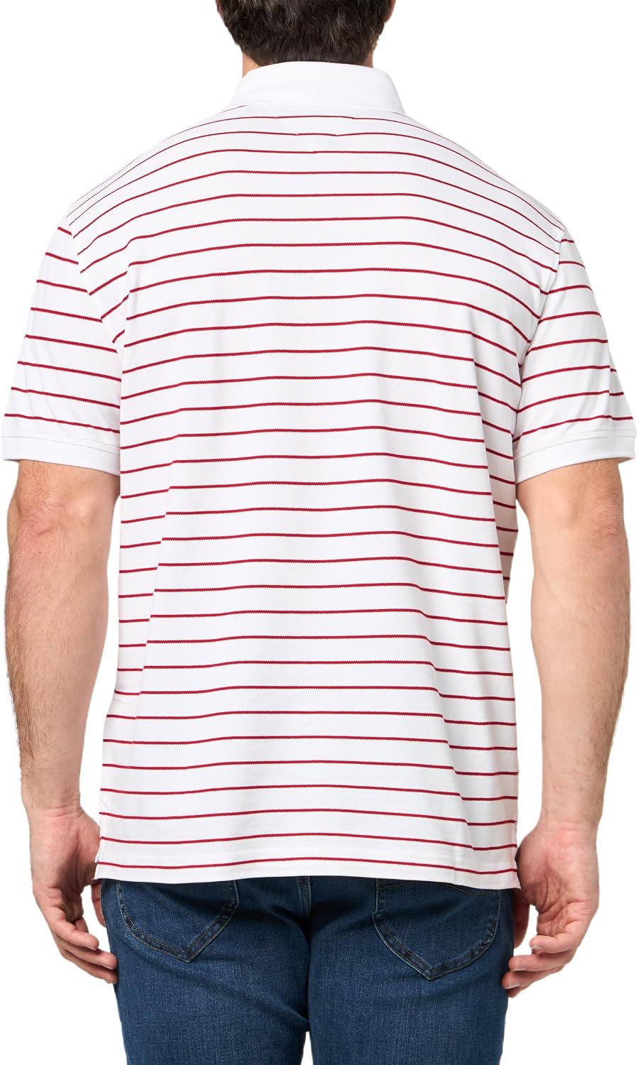 Tommy Hilfiger Men's Short Sleeve Polo Shirts in Classic Fit with Stretch and Organic Pique Cotton
