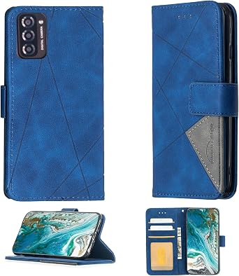 OSNCG Case Compatible for Rover MOX 4g Phone Case Cover Flip Stand Cover PU Leather Wallet Case Blue